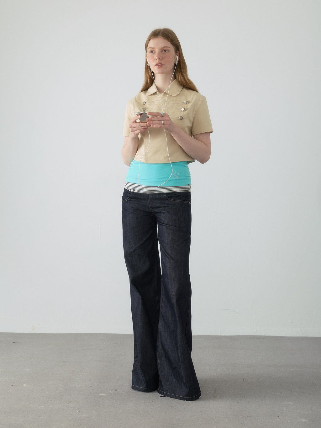 Napoleon Button Crop Shirt