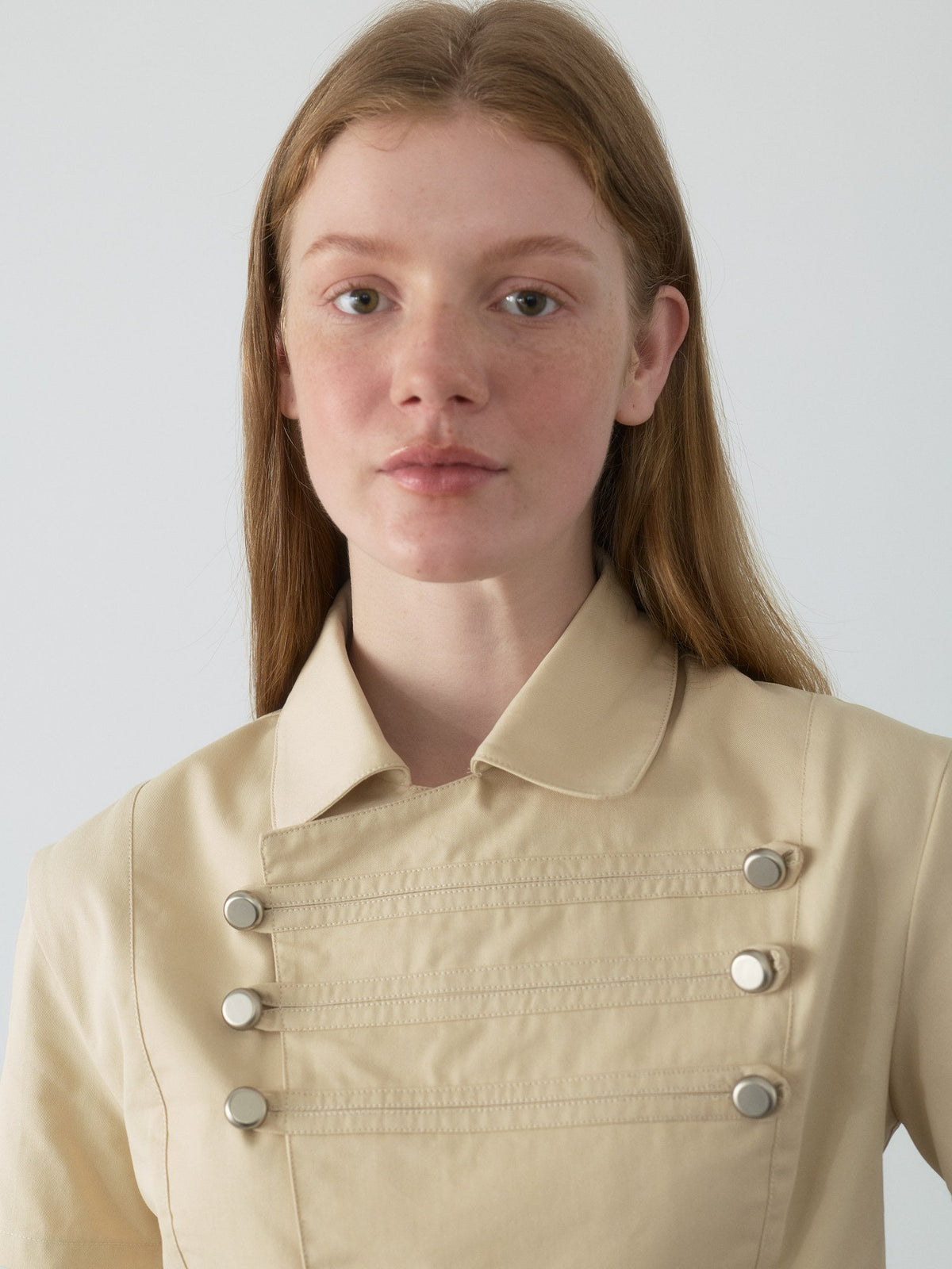 Napoleon Button Crop Shirt