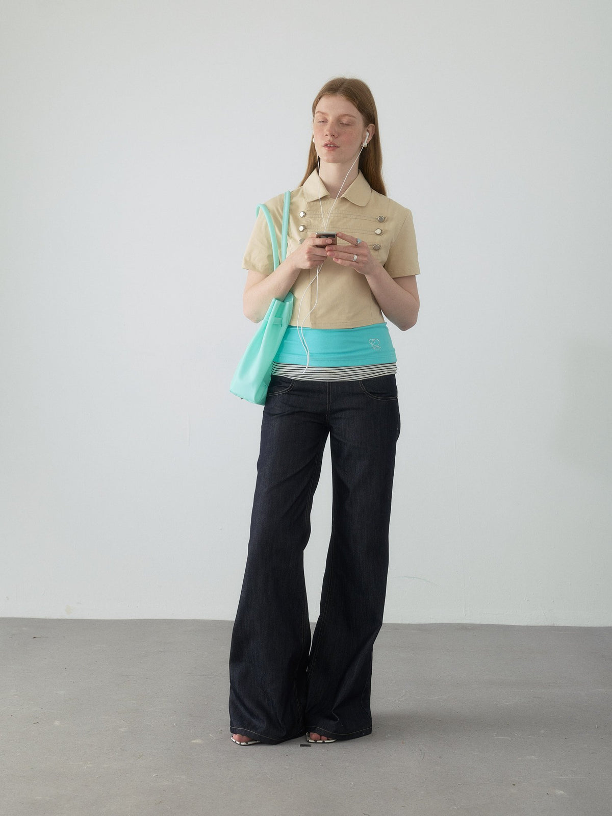 Napoleon Button Crop Shirt
