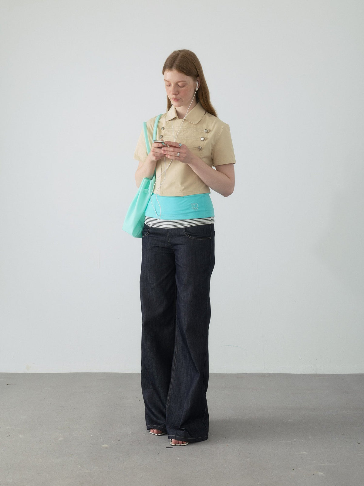 Napoleon Button Crop Shirt