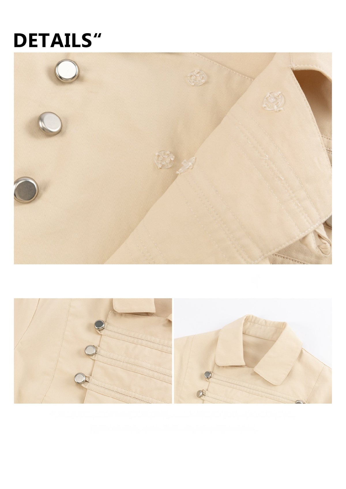 Napoleon Button Crop Shirt