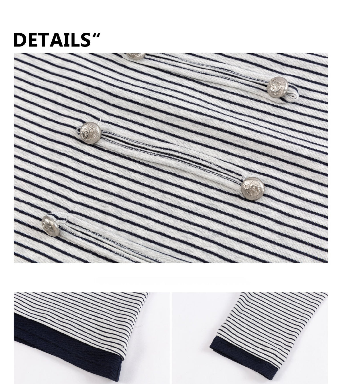 Nautical Stripe Off Shoulder Top
