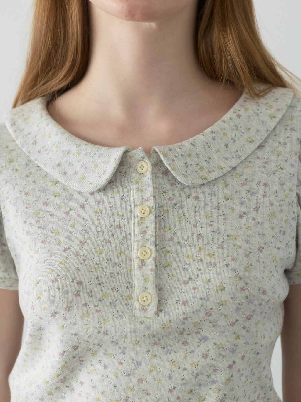 Doll Collar Puff Sleeve Top
