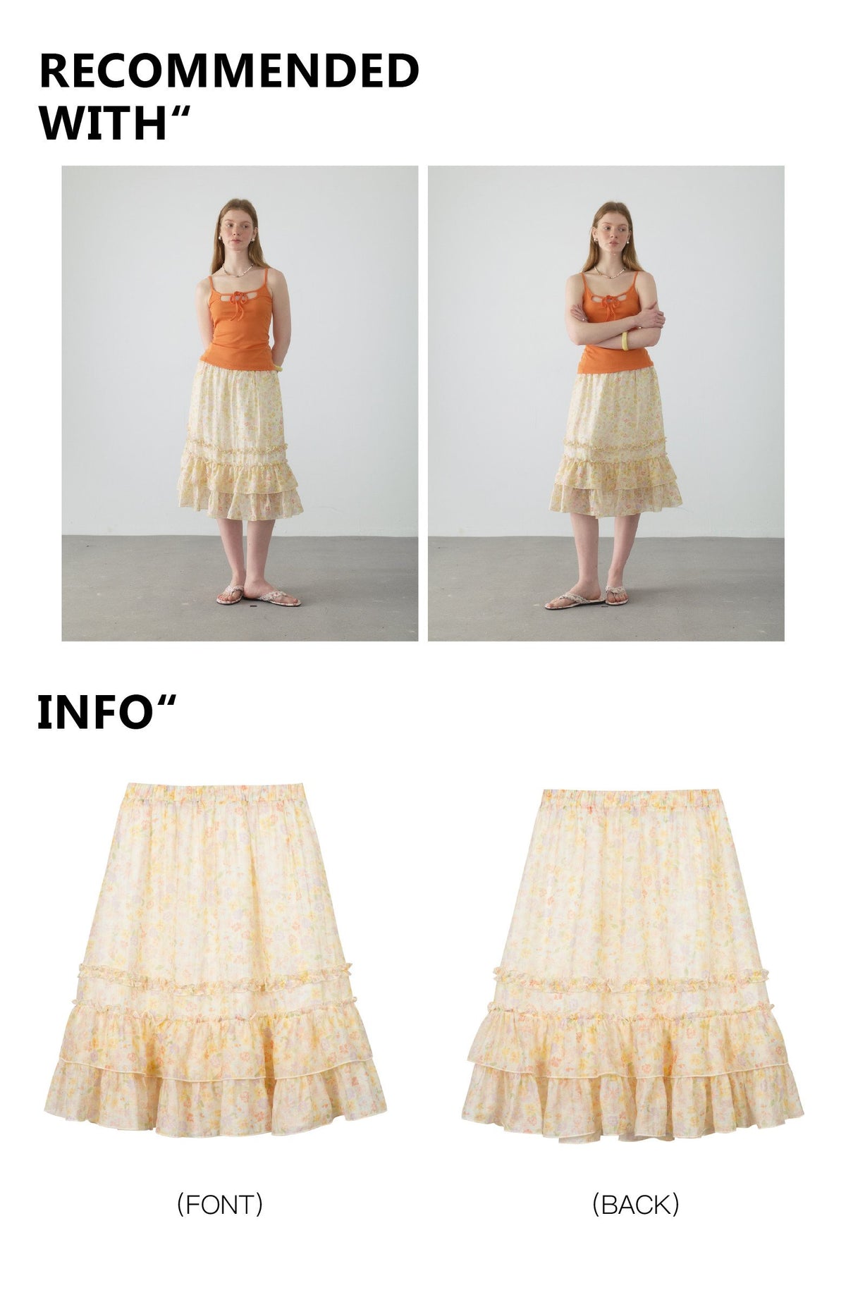 Berry Curve Ruffle Skirt