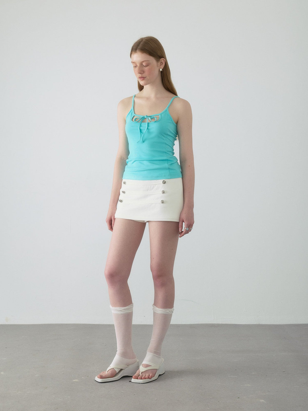 Napoleon Button Mini Skirt