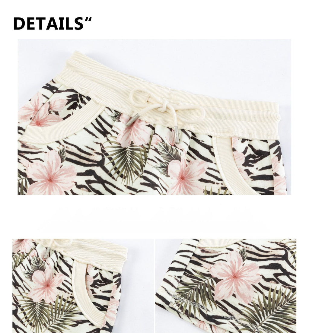 Zebra Bloom Shorts