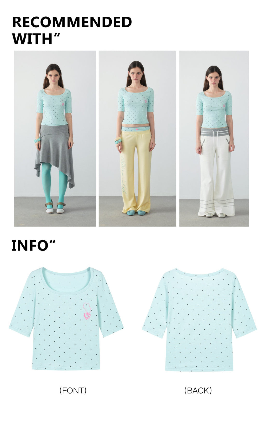 Dopamine Dot Heart Top