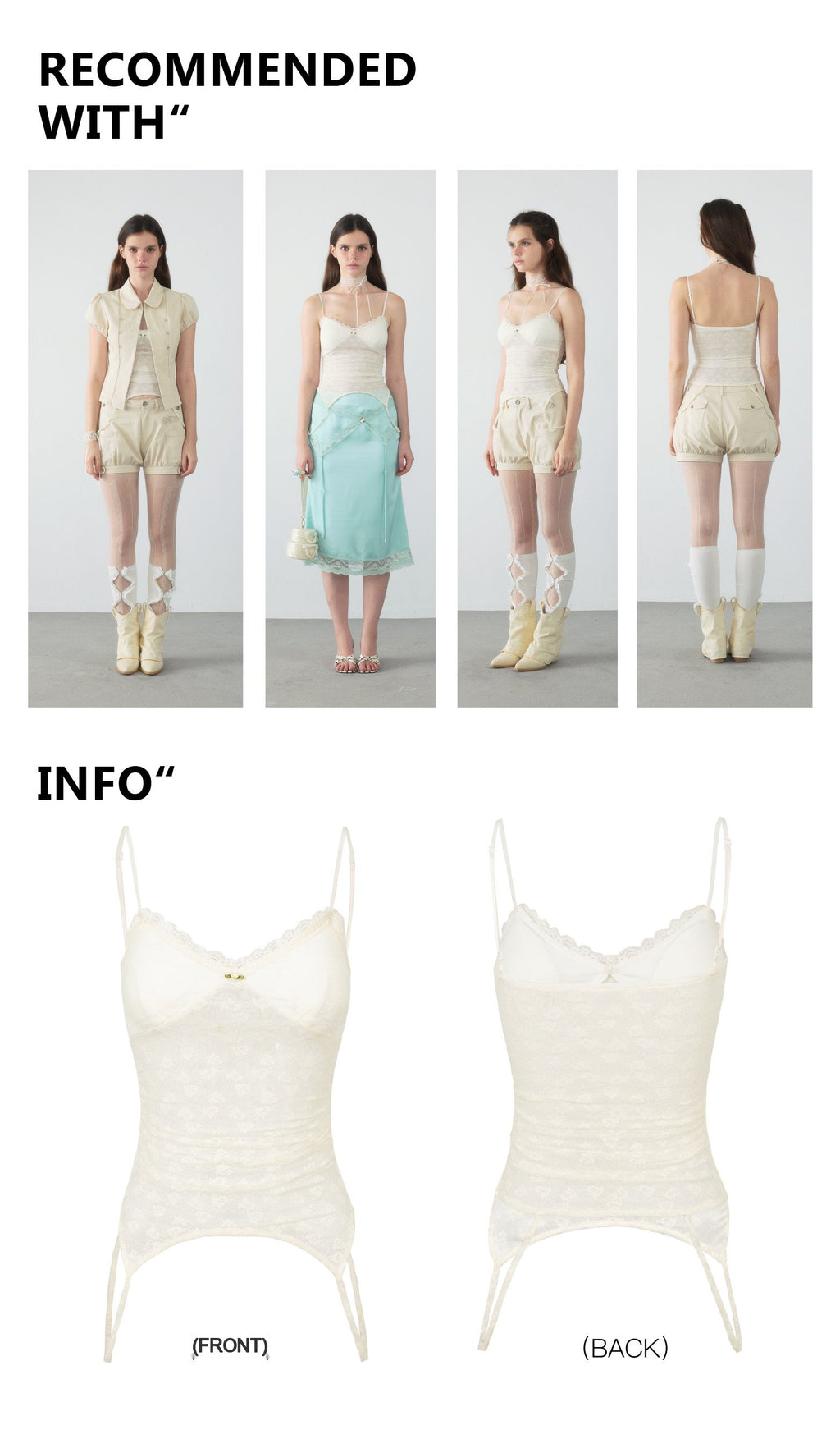 Berry Curve Lace Camisole Top