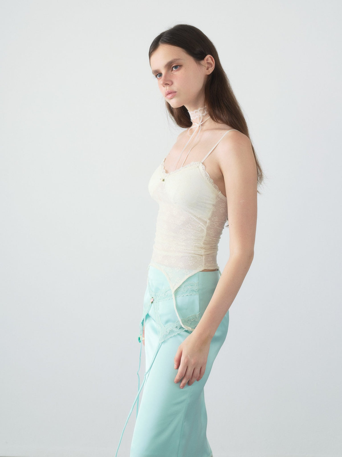Berry Curve Lace Camisole Top
