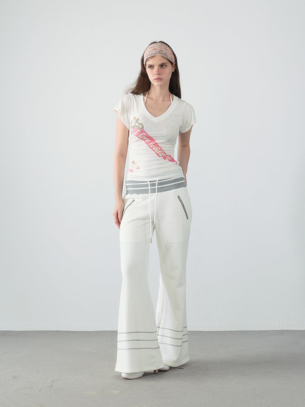 Spiral Ribbon Shirring Top