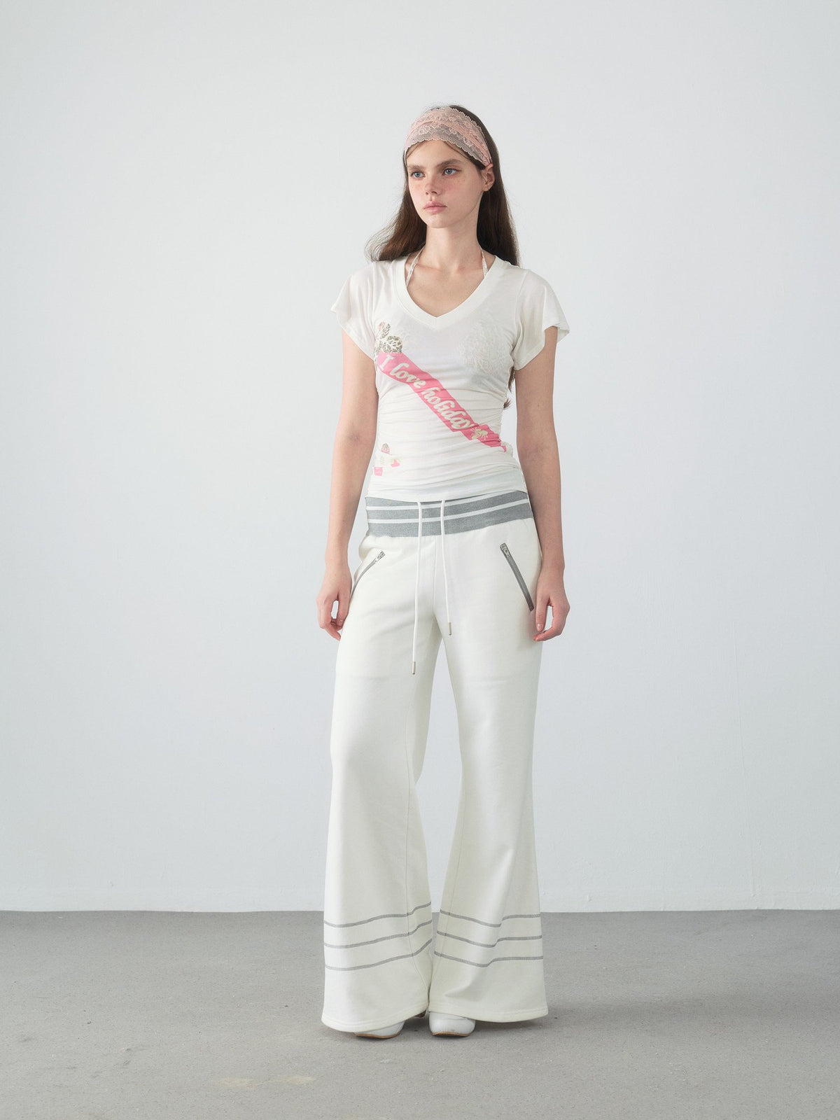 Spiral Ribbon Shirring Top