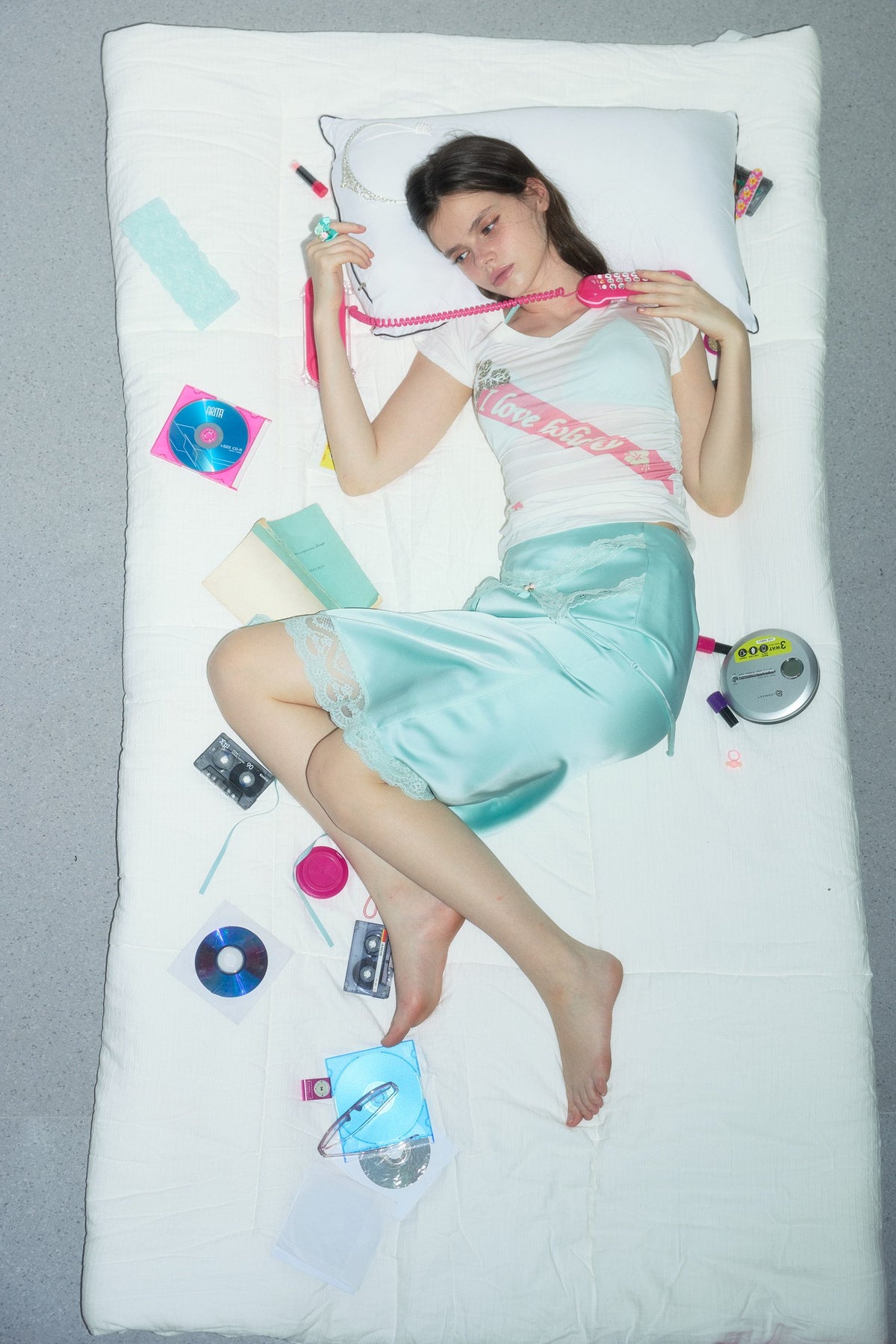 Spiral Ribbon Shirring Top