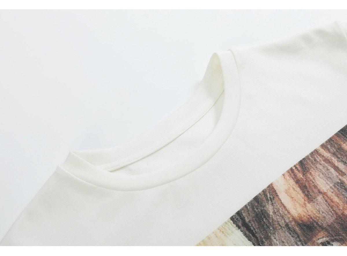 Paranoia Portrait Embroidered Top