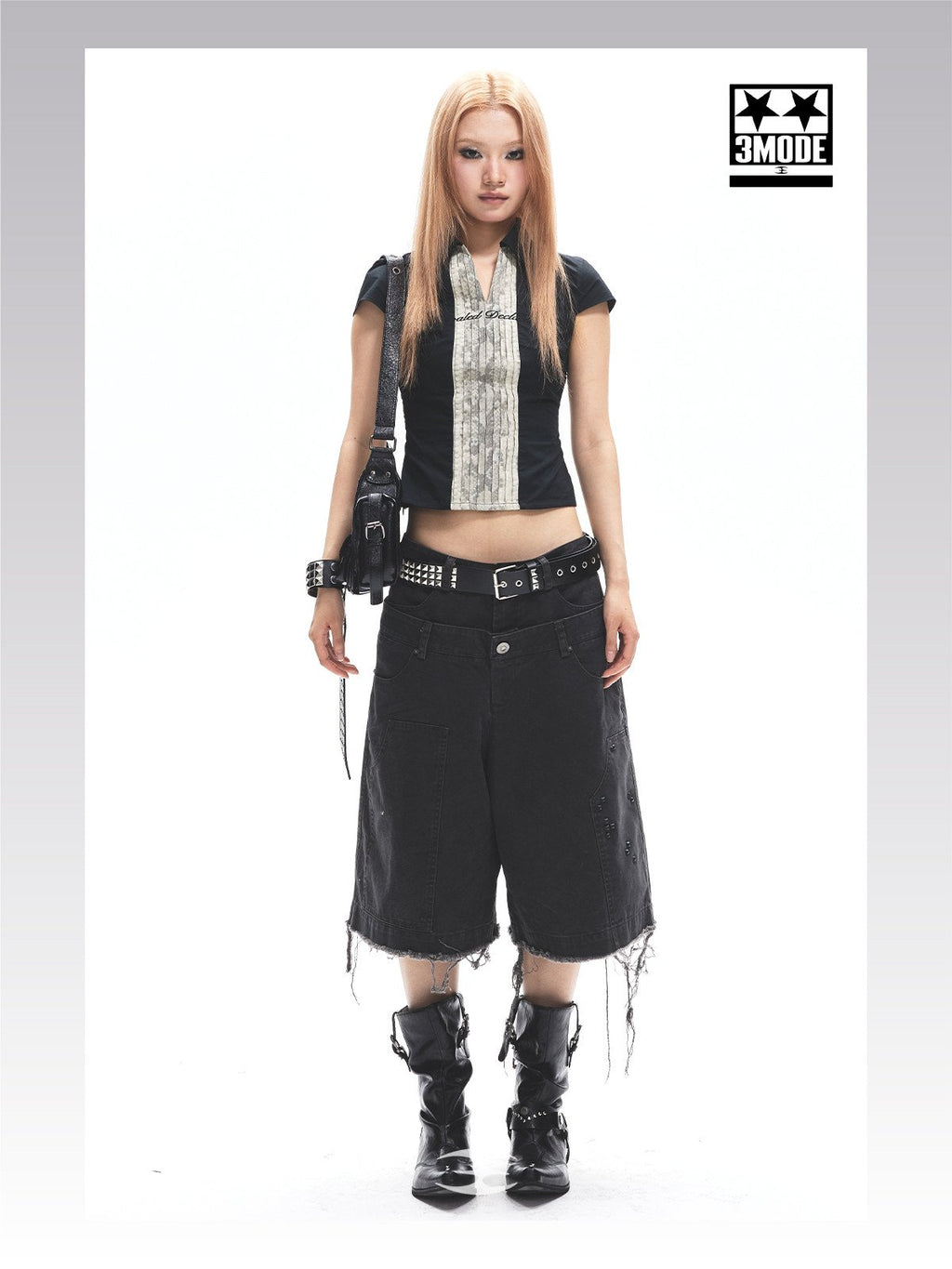 Frayed Edge Wide Pants