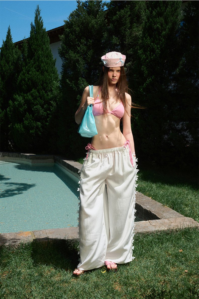 Beaded Tie Bikini Set