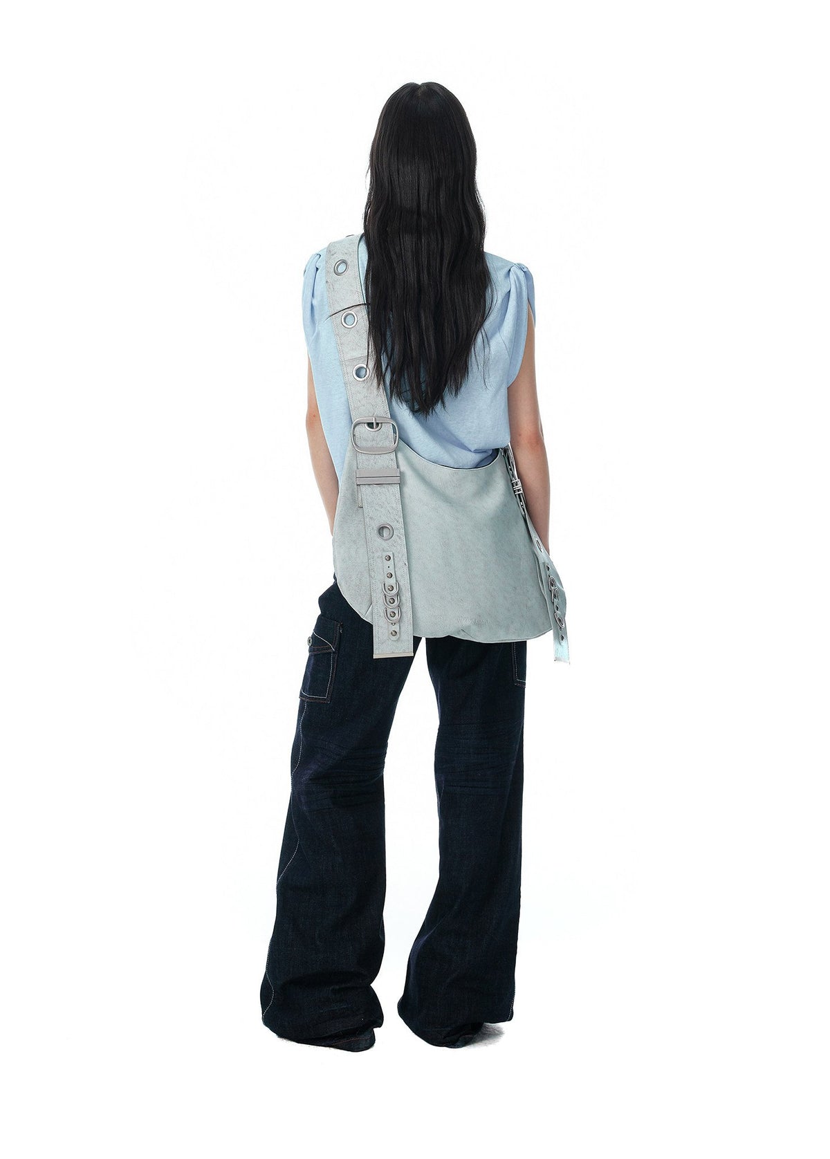 Bubble Texture Draped Top (2color)
