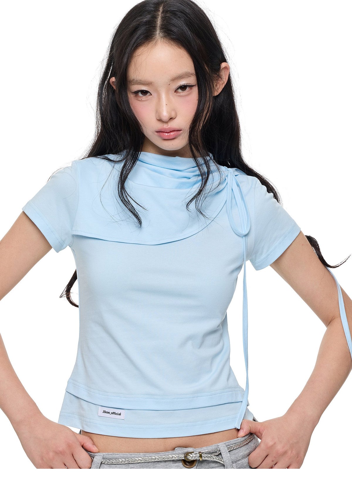 Drape Layered Waist Top (3color)