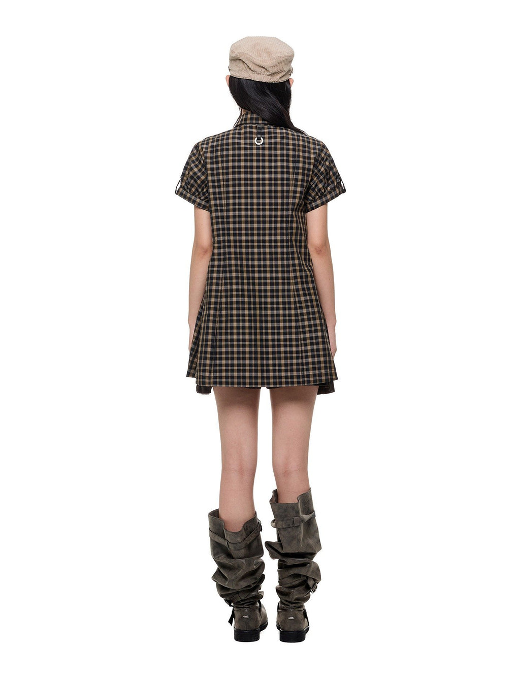Cargo D-Ring Check Dress