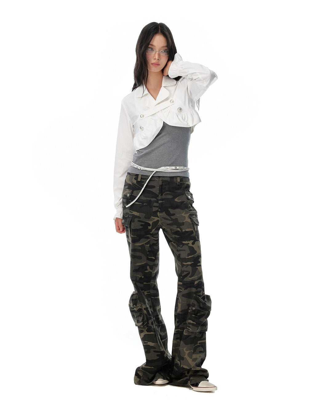 Streamline Cargo Flare Pants