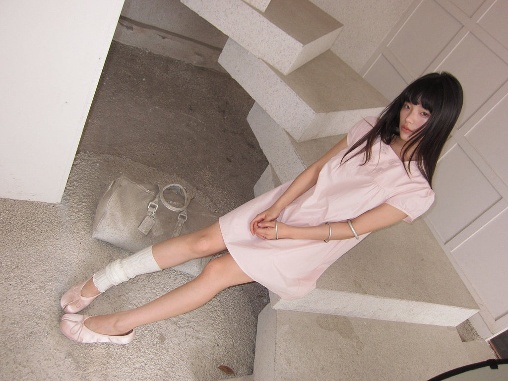 Doll Collar Puff Sleeve Dress