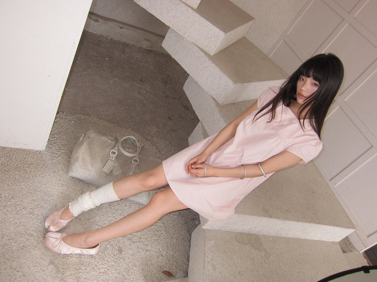 Doll Collar Puff Sleeve Dress