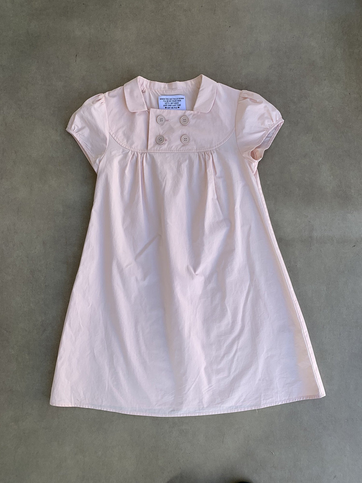 Doll Collar Puff Sleeve Dress