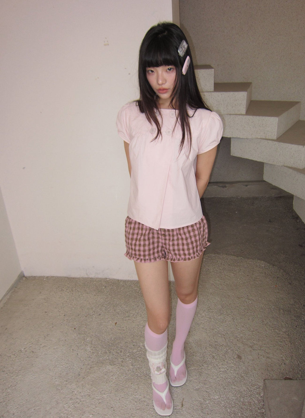 Dolly Button Puff Top