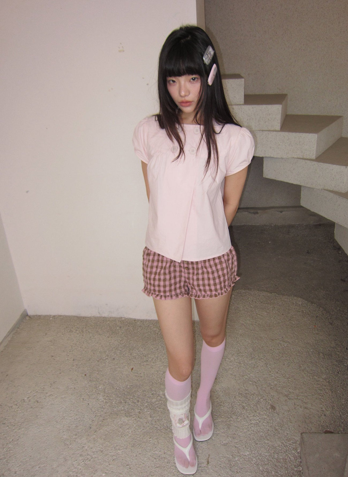 Dolly Button Puff Top