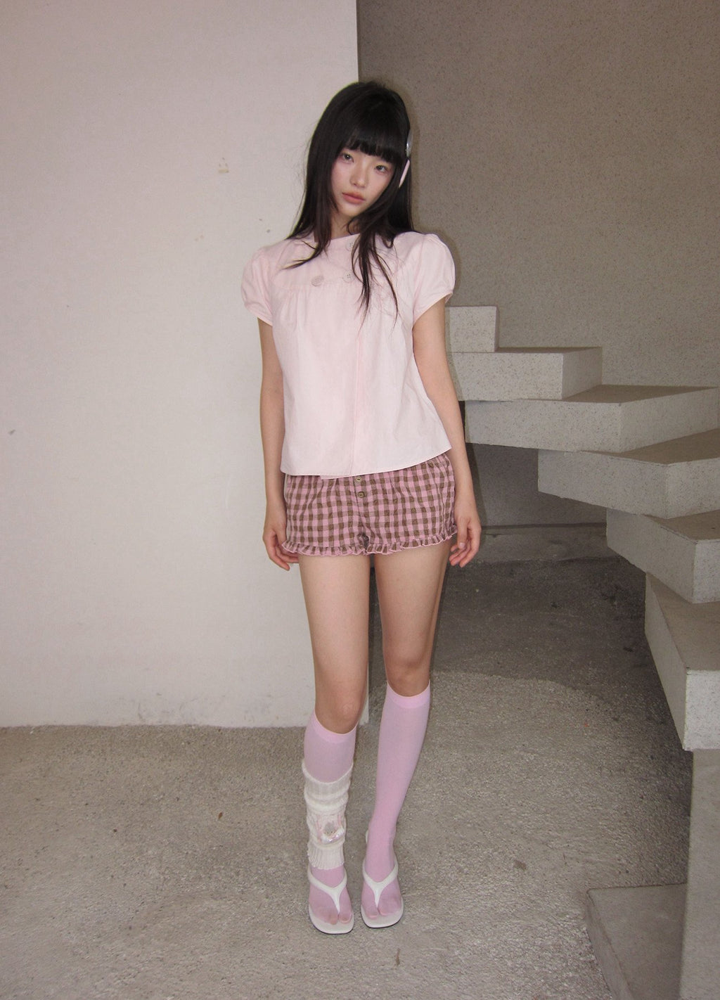Dolly Button Puff Top