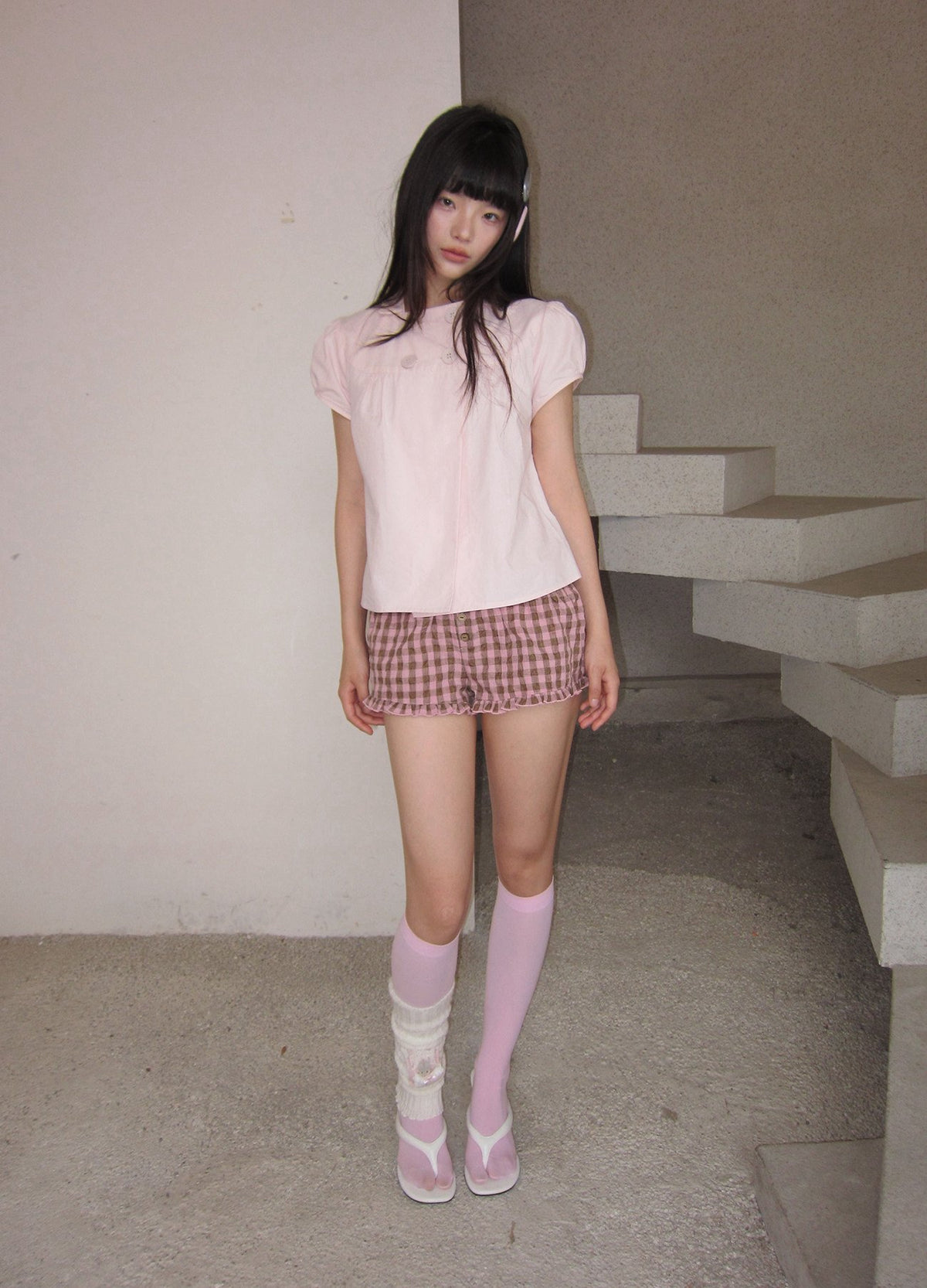 Dolly Button Puff Top