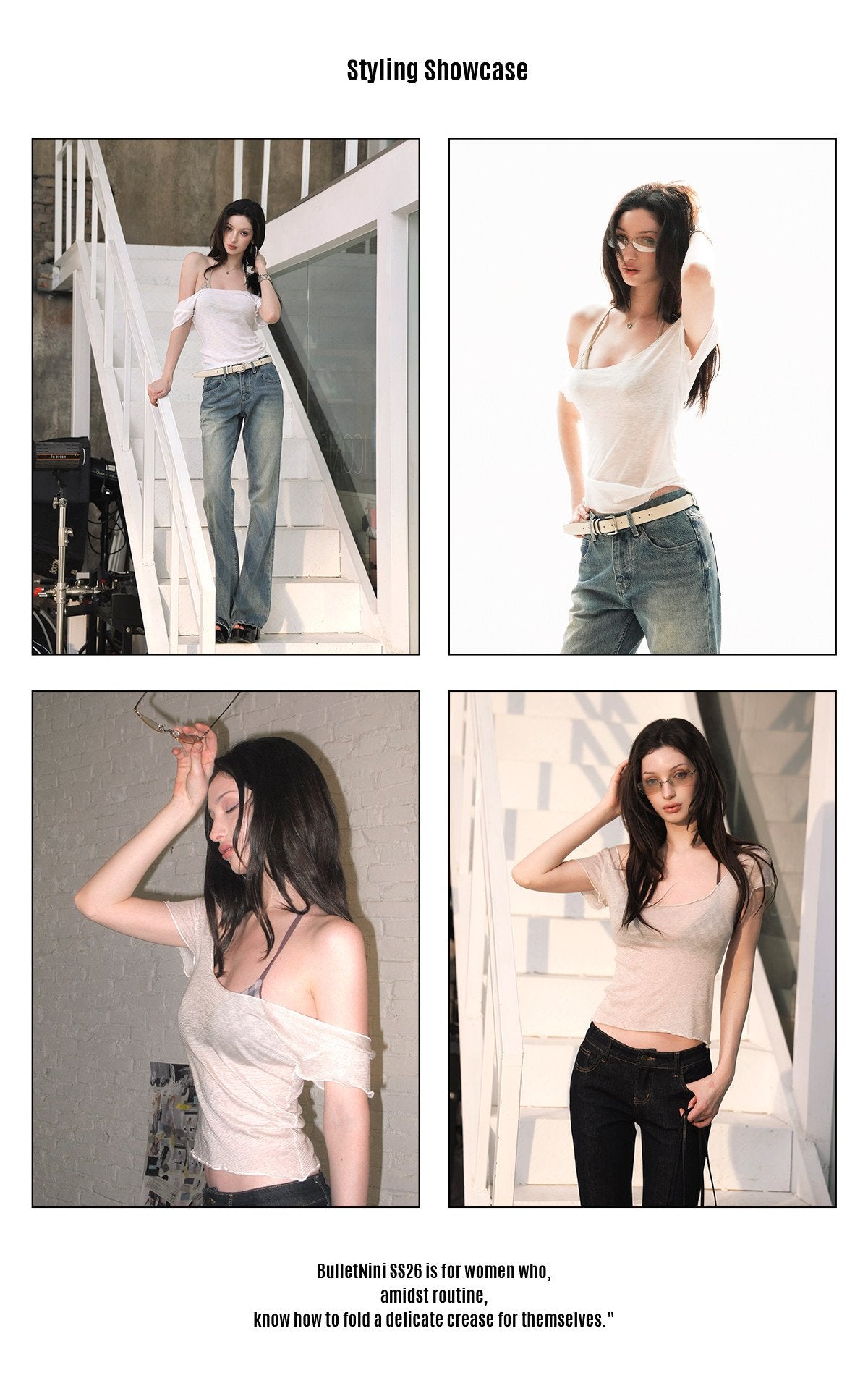 Checkerboard Strap Bra Top (2color)