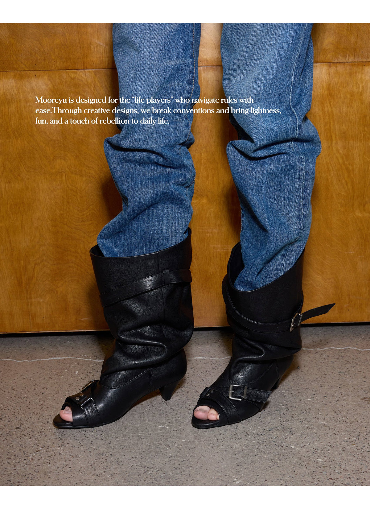 Night Buckle Midcalf Boots