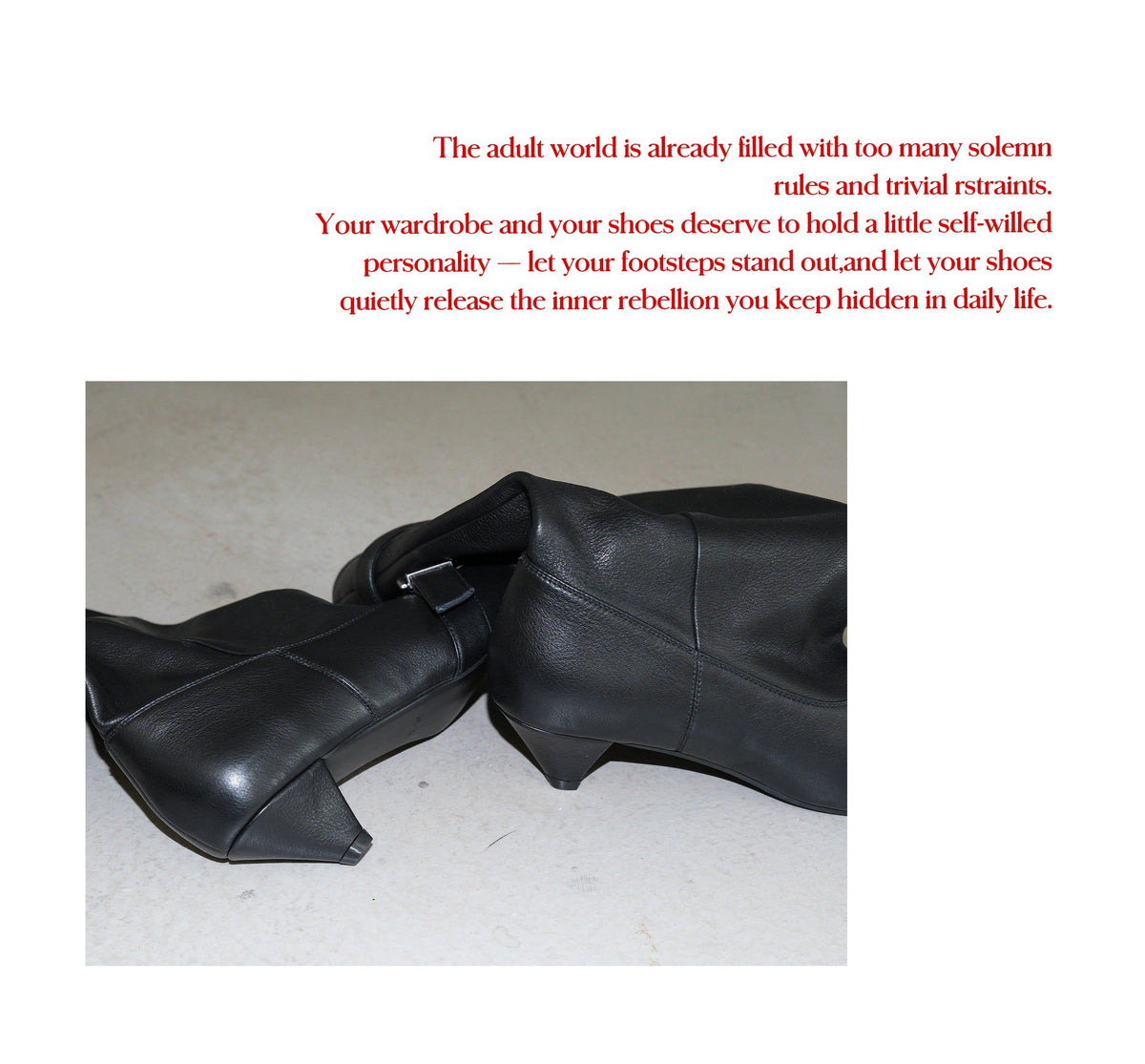 Night Buckle Midcalf Boots