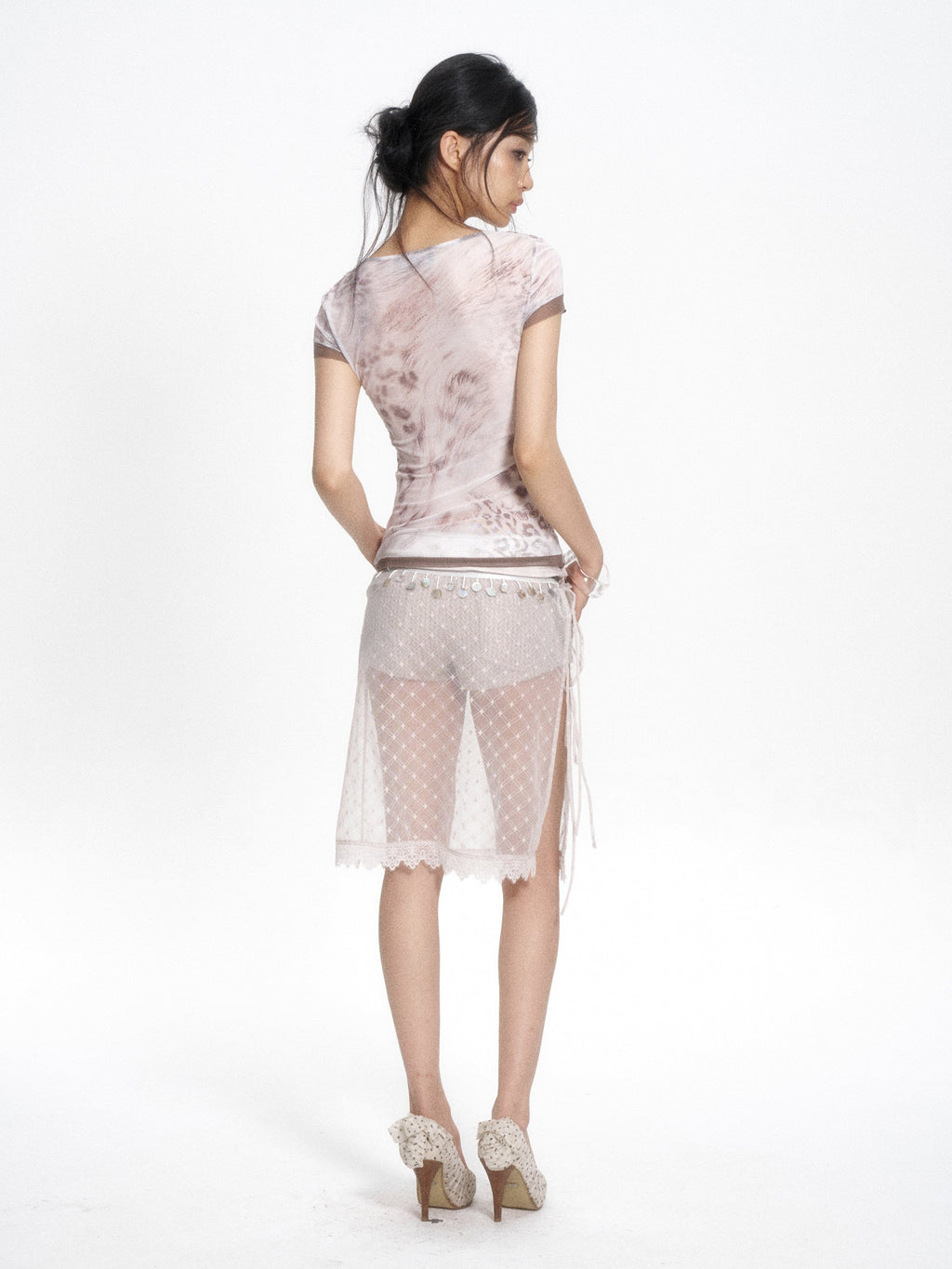 Gradient Sequin Leopard Top