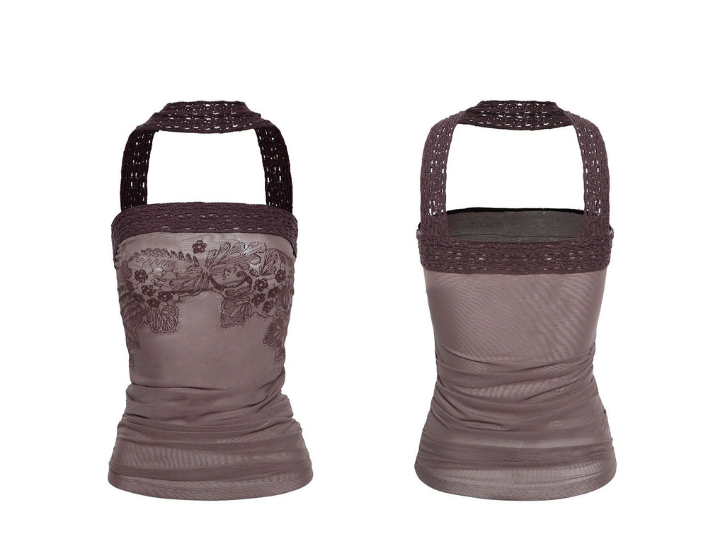 Lattice Cable Choker Top