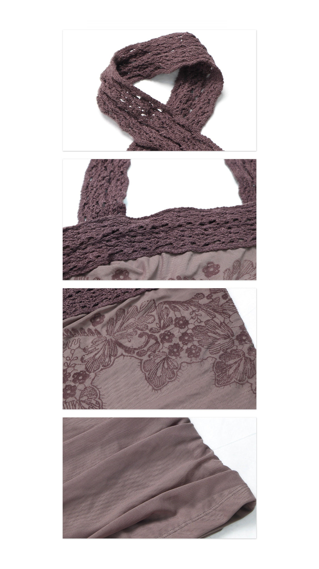 Lattice Cable Choker Top