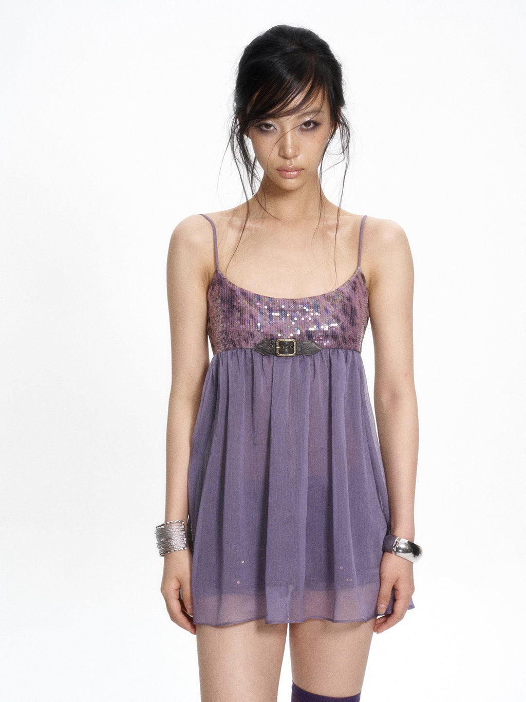 Twilight Sequin Belt Dress