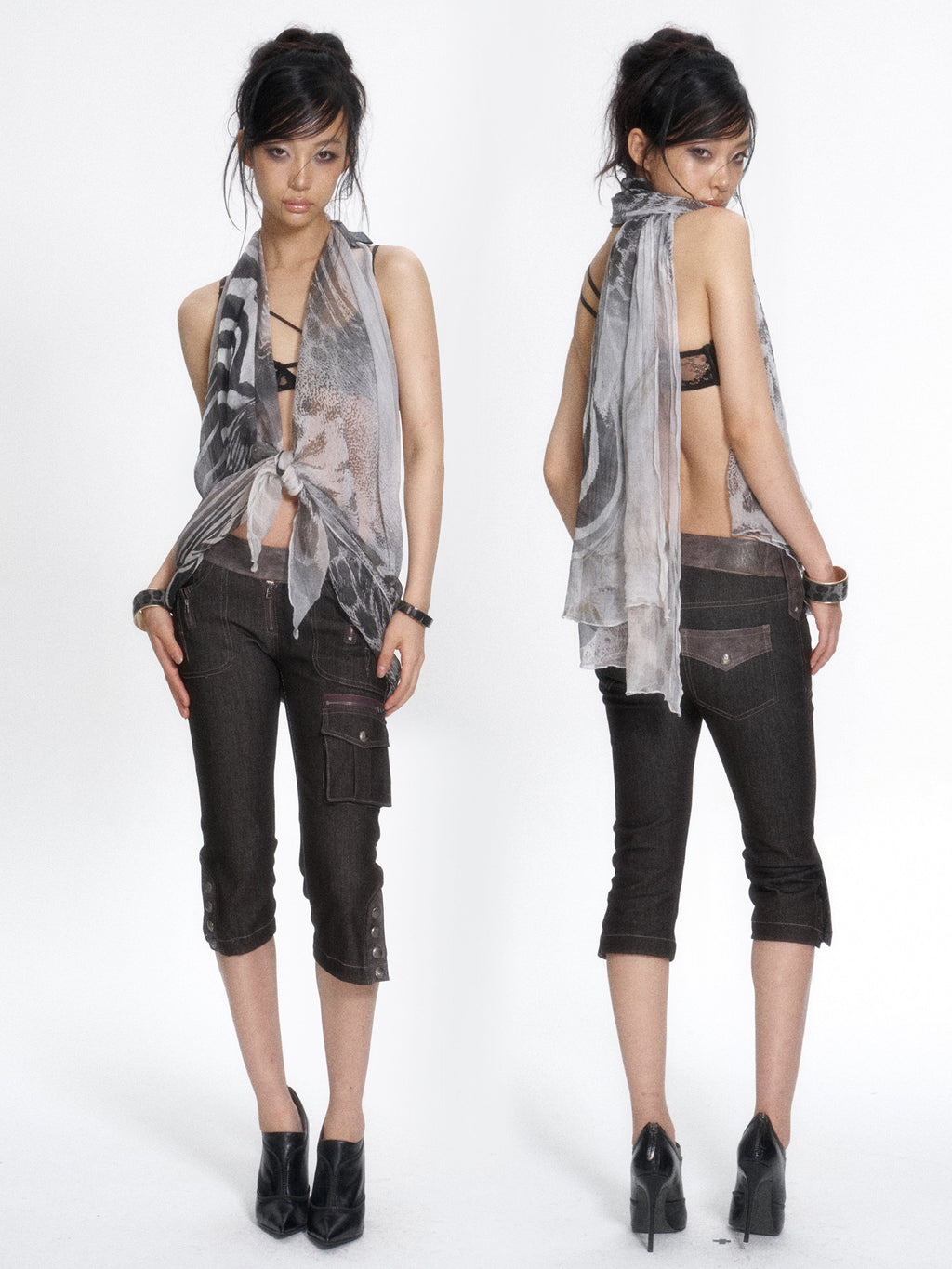 Wildshade Sheer Scarf Top