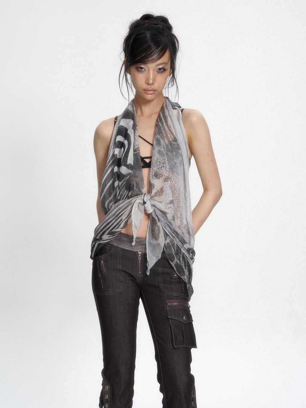 Wildshade Sheer Scarf Top
