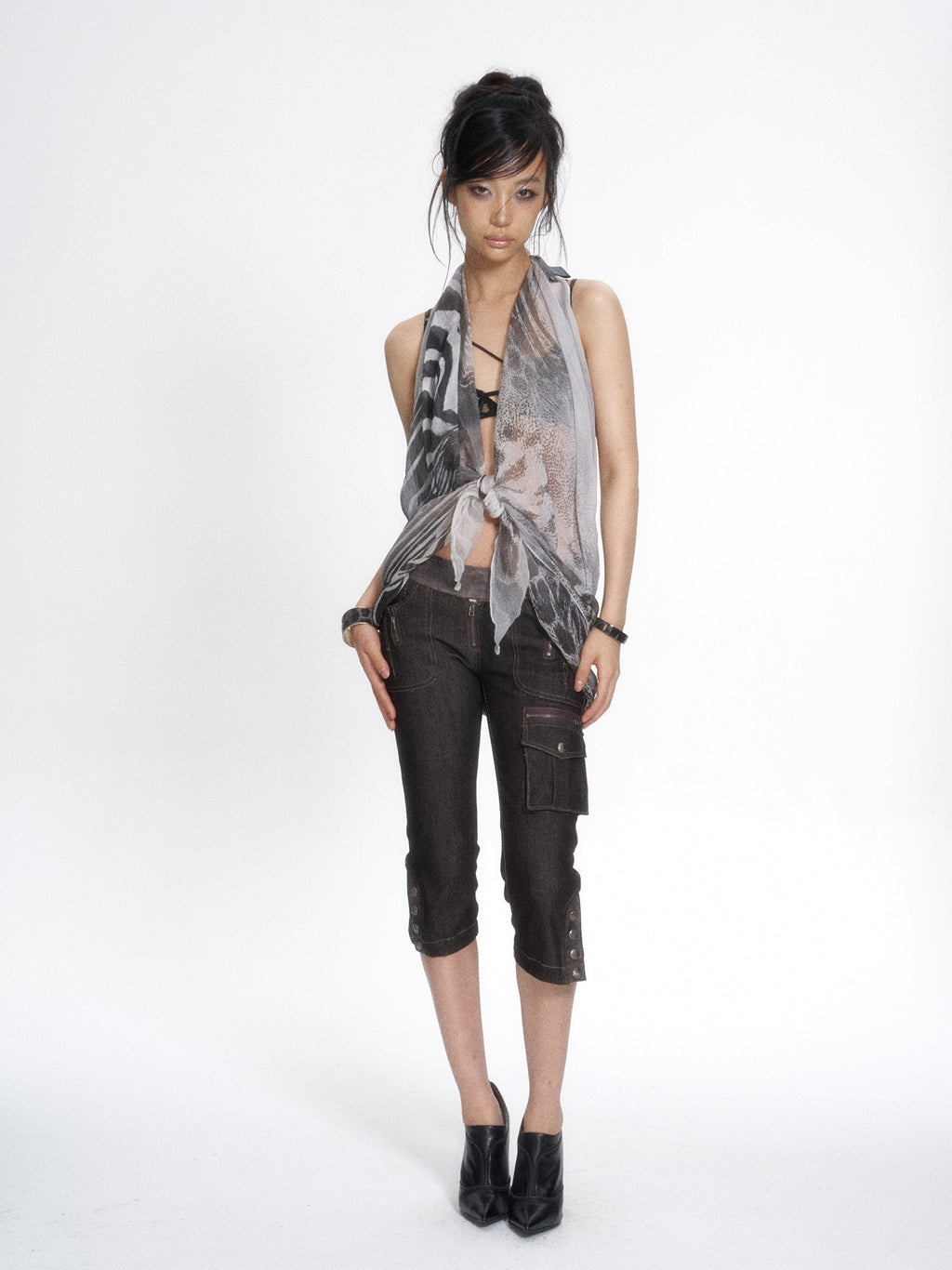 Wildshade Sheer Scarf Top