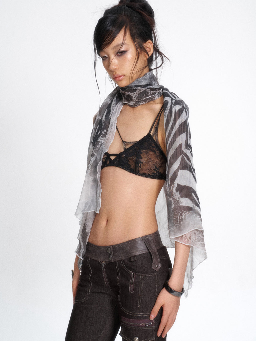 Wildshade Sheer Scarf Top