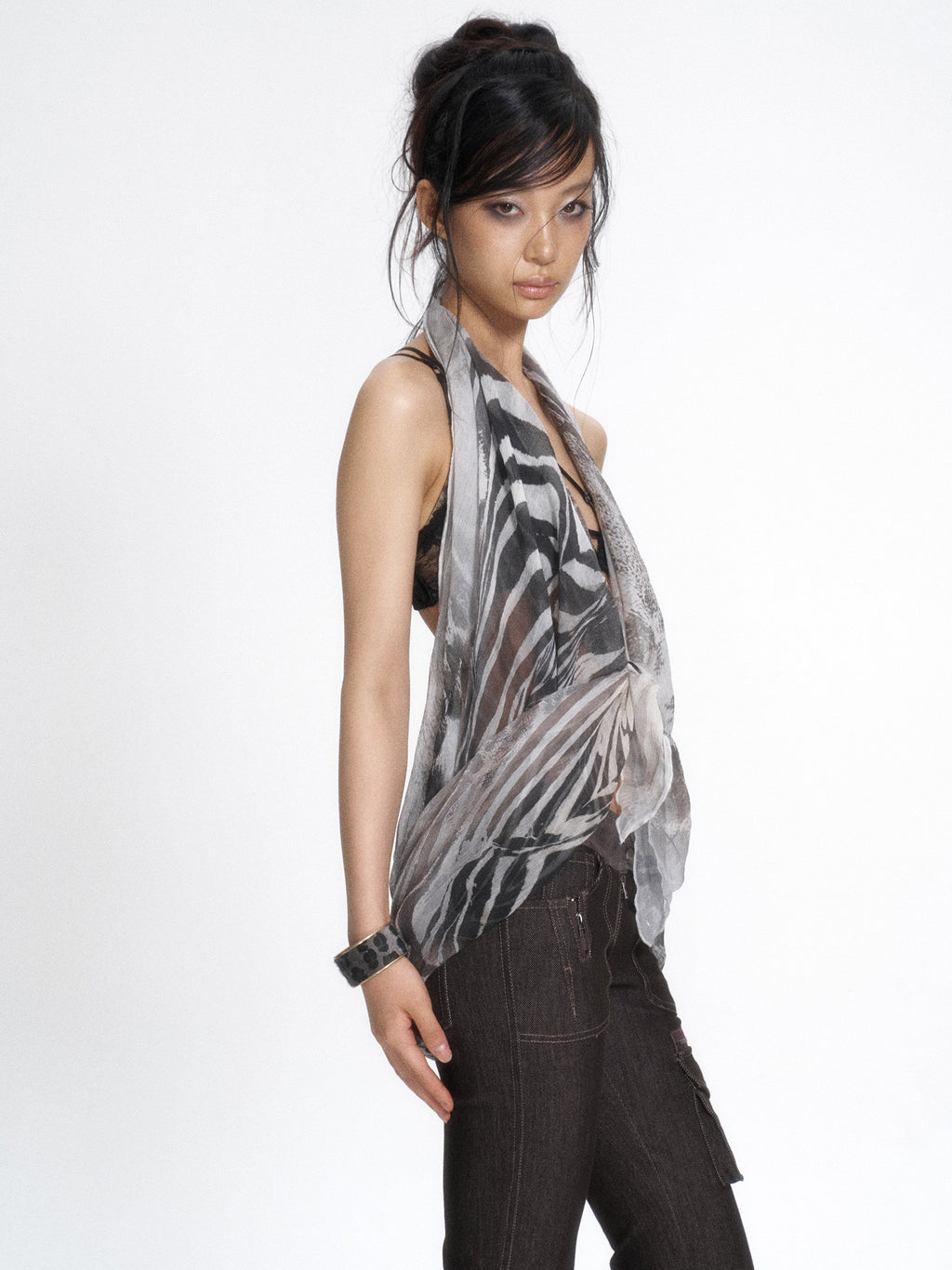 Wildshade Sheer Scarf Top