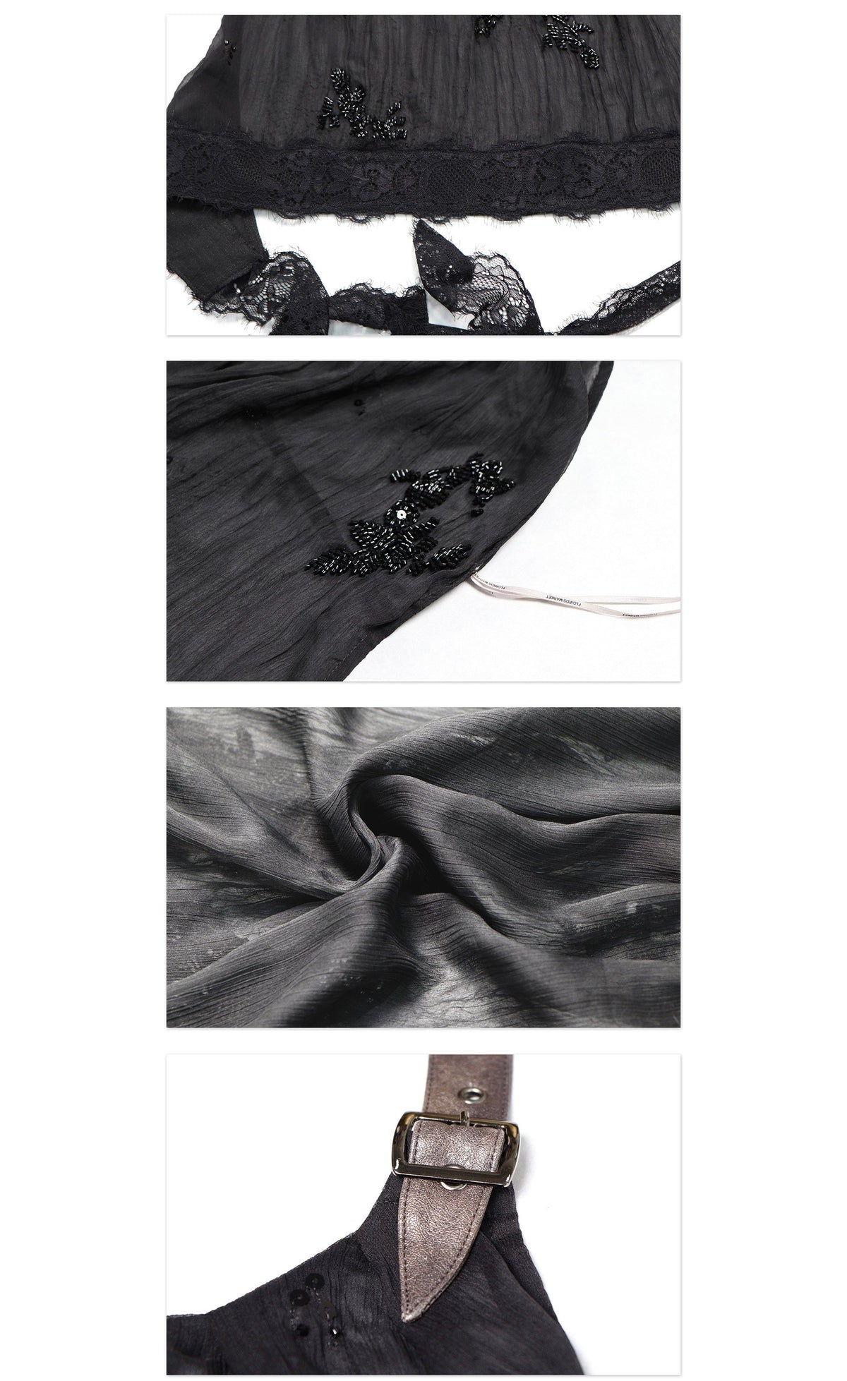 Wide Leather Strap Halter Top (3color)