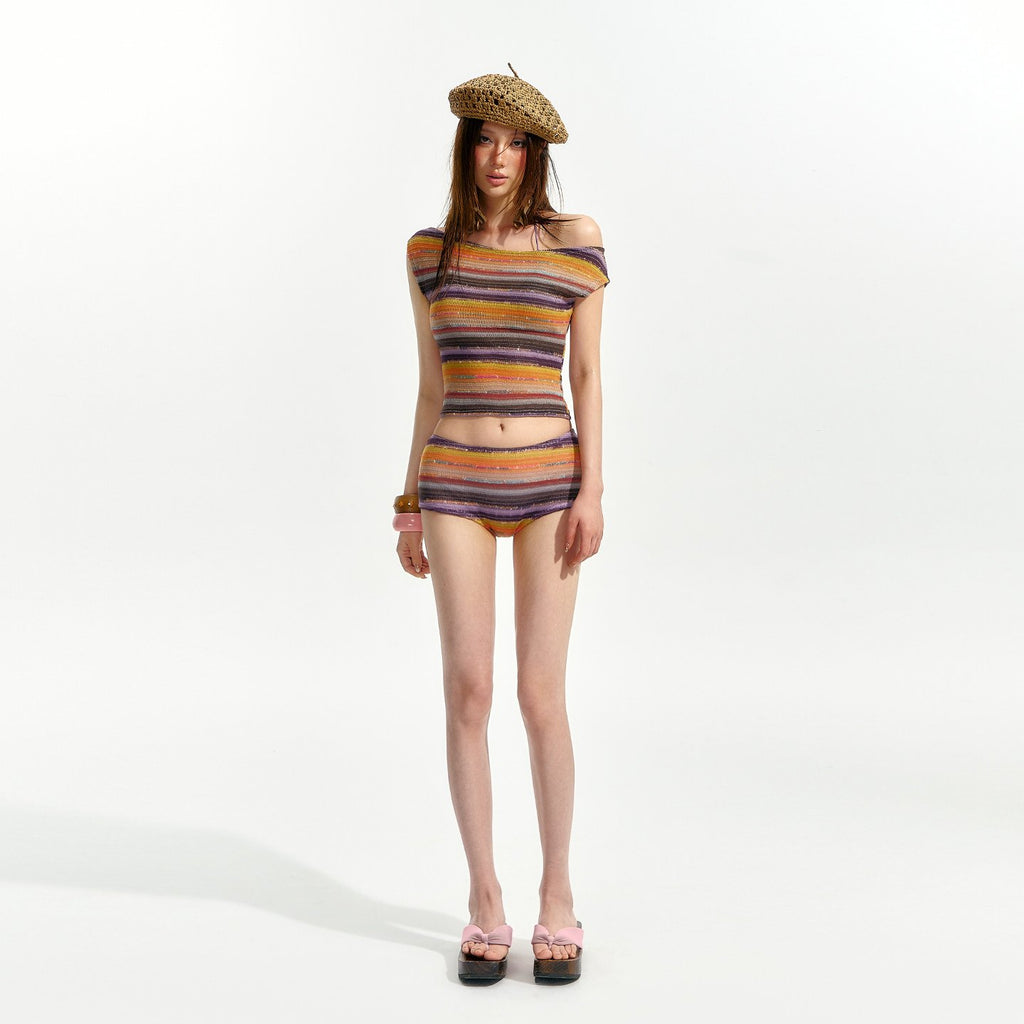 Sunset Knit Swim Set (3Piece)