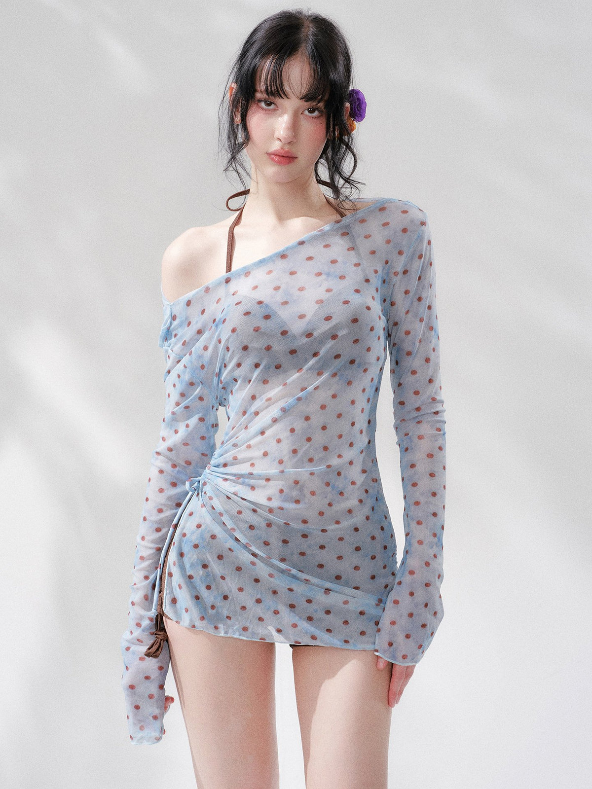 Island Dot Mesh Swim Set (3Piece)
