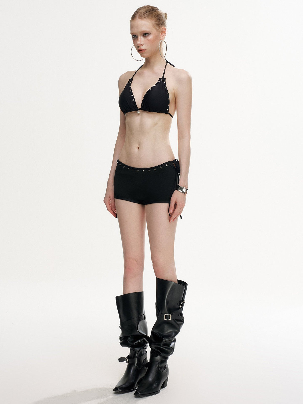 Midnight Rivet Bikini Set (2Piece)