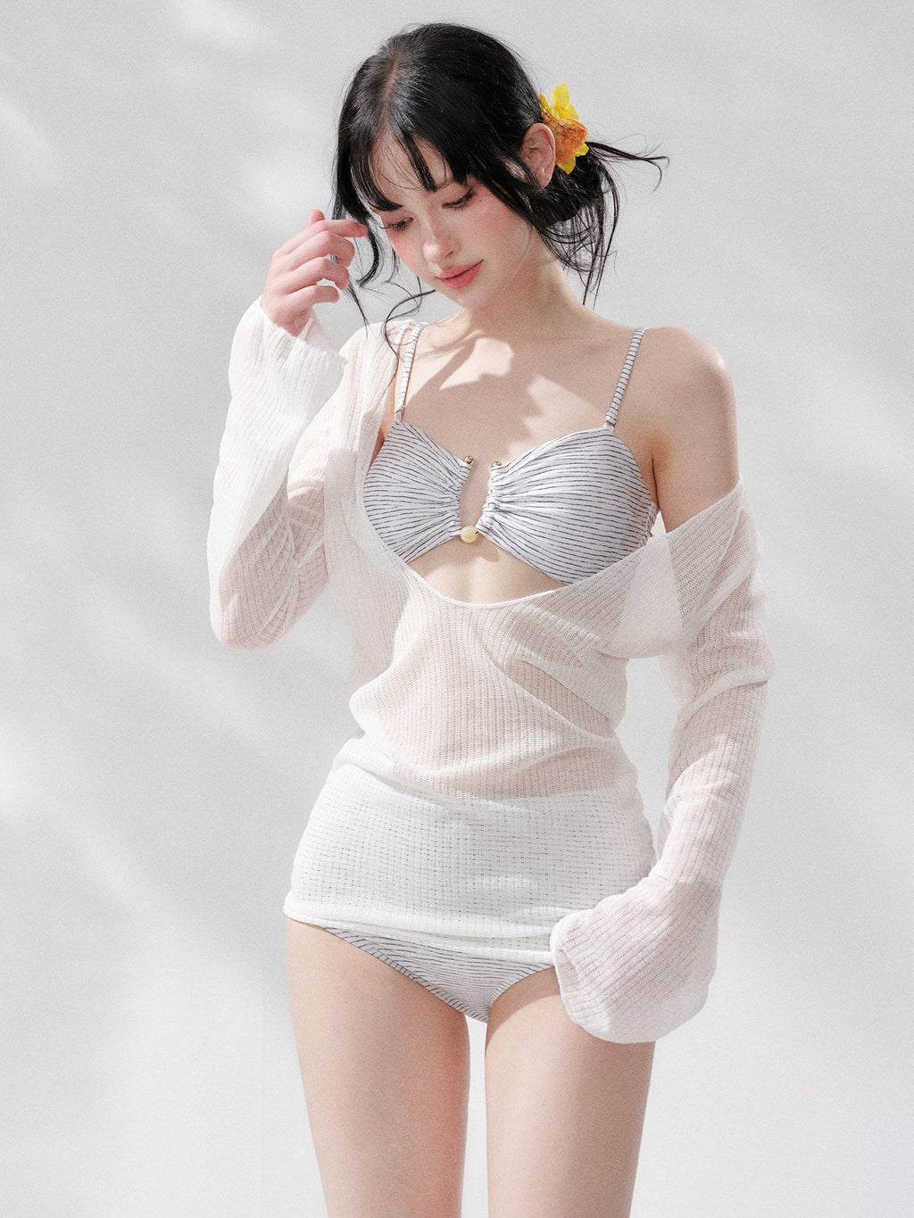 Island Veil Bikini Set (3Piece)