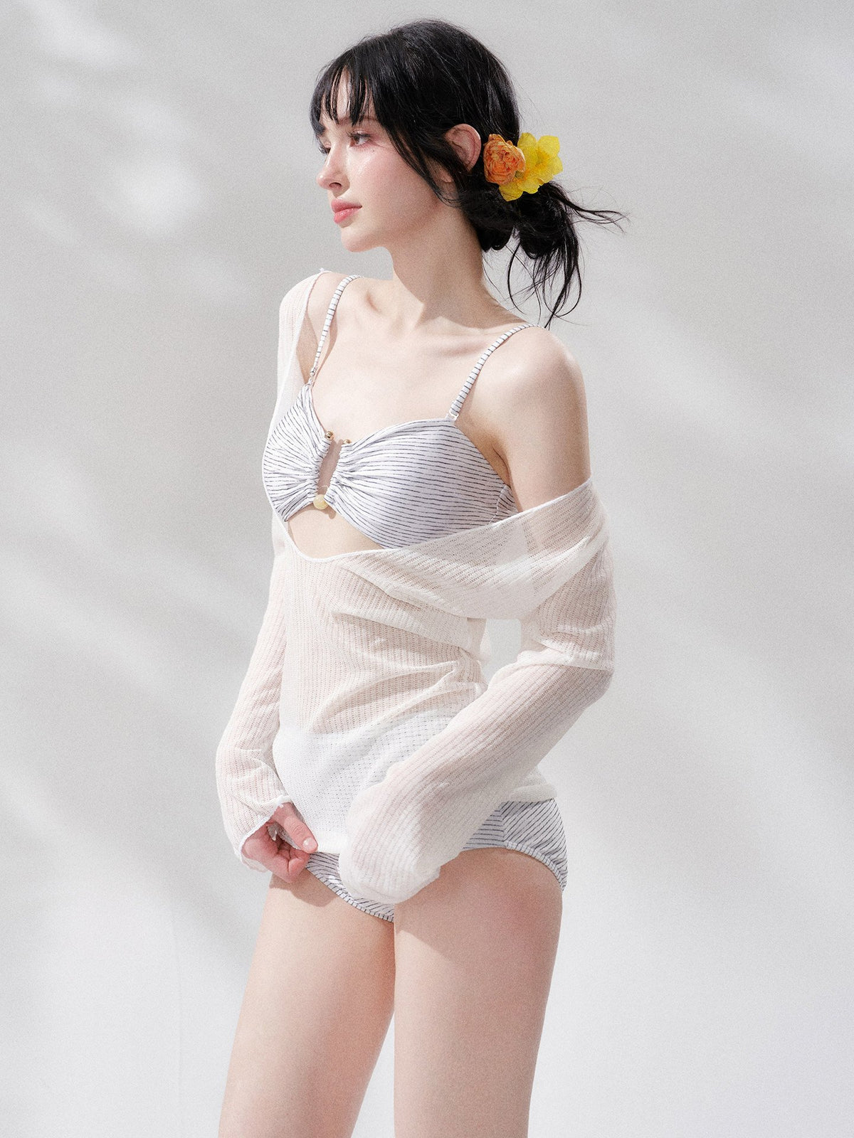 Island Veil Bikini Set (3Piece)