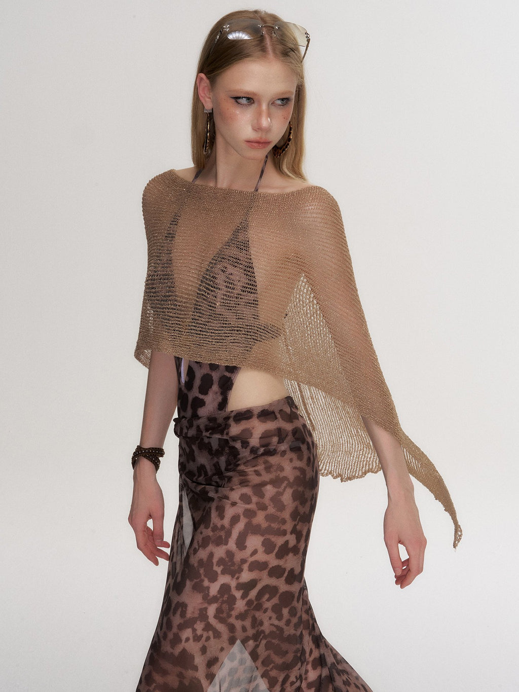Leopard Cutout Swim Set