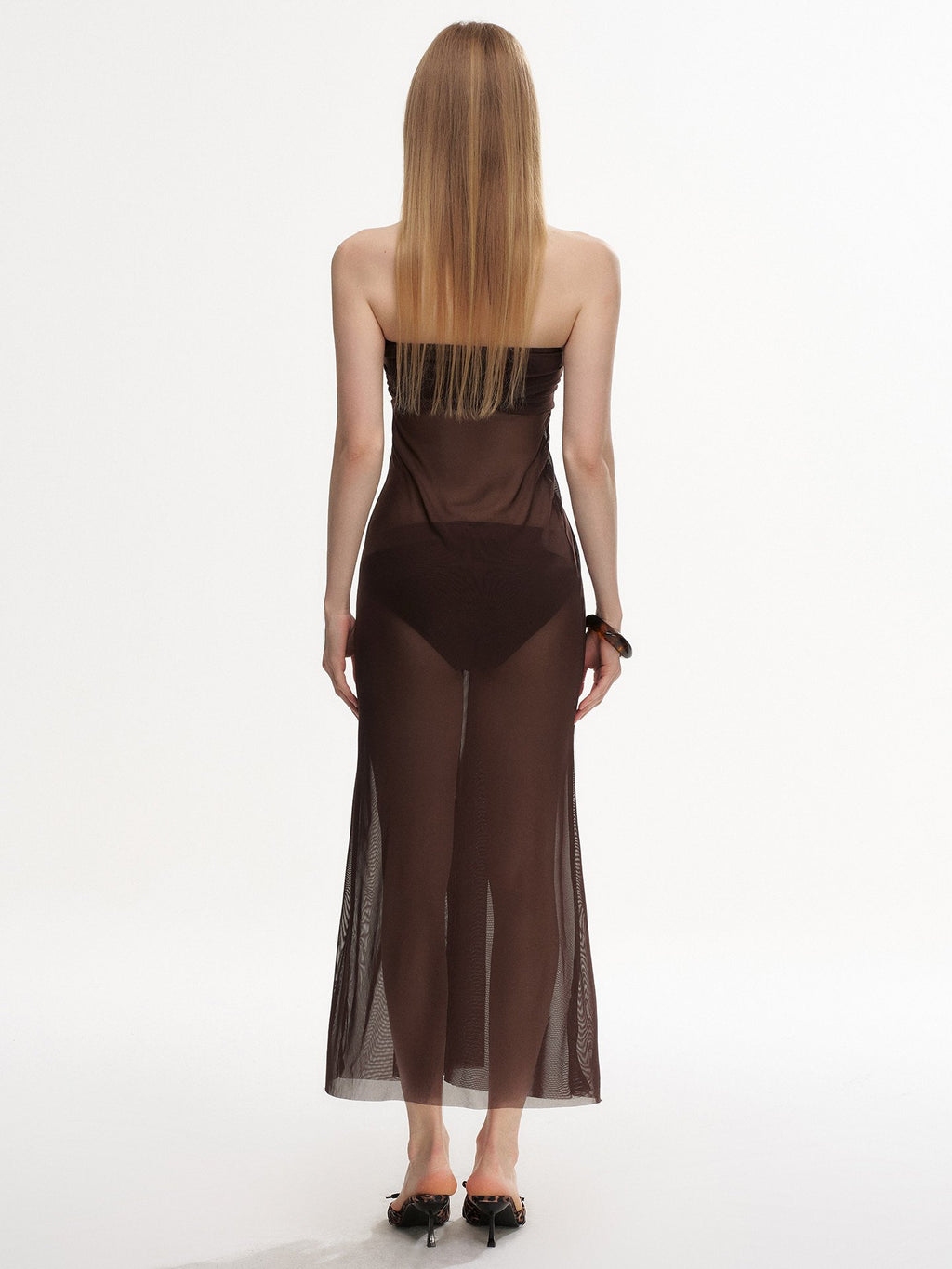 Ring Draped Dress Swim Set (2Piece)